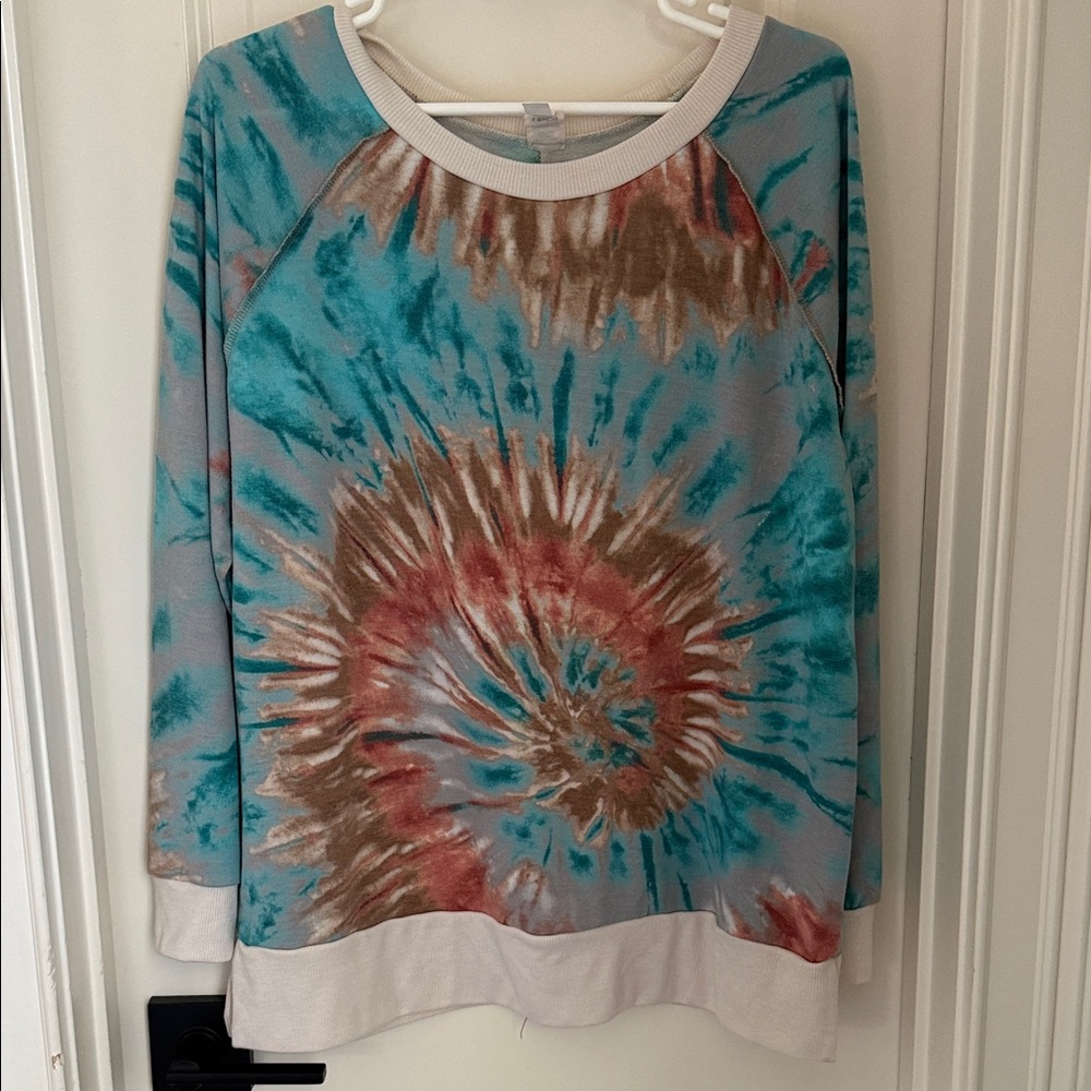 Honeyme Multicolor Tie Dye Super Comfortable Casual Top